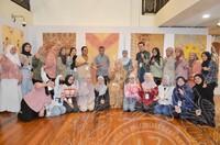 LAWATAN RASMI KEBAWAH DYMM SPB RAJA PERMAISURI AGONG KE PAMERAN DYECO TEXTILE ECO EXPLORATION OF NATURAL DYES