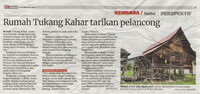 Berita Harian_23-Feb-2020_ms 47_Rumah Tukang Kahar tarikan pelancong