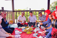 LAWATAN KERJA YB MENTERI  DATUK AARON AGO DAGANG,  KEMENTERIAN PERPADUAN KE MUZIUM KOTA LUKUT