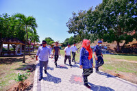 LAWATAN KERJA YB MENTERI  DATUK AARON AGO DAGANG,  KEMENTERIAN PERPADUAN KE MUZIUM KOTA LUKUT