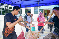 PROGRAM JOM KACAU BUBUR ASYURA ANJURAN SURAU AL FALAH, PKSR DAN PUSPANITA