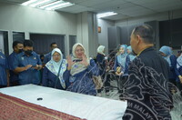 LAWATAN KERJA MUZIUM DI RAJA ABU BAKAR  KE JMM DI MAKMAL KONSERVASI