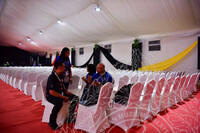 HMA2023 - SUASANA PERSIAPAN TEMPAT DI DEWAN PAMERAN HMA 2023 DAN PENTAS UTAMA DI BORNEO CULTURES MUSEUM