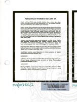 NOTA PENERANGAN DAN PAMERAN RAJA KITA 1980