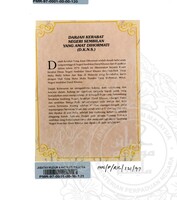 BAHAN PAMERAN RAJA KITA 1997