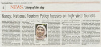 New Straits Times_24-Dec-2020_ms 4_Nancy; National Tourism Policy focuses on high yield tourists
