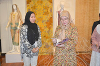 LAWATAN RASMI KEBAWAH DYMM SPB RAJA PERMAISURI AGONG KE PAMERAN DYECO TEXTILE ECO EXPLORATION OF NATURAL DYES