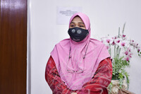 MAJLIS PERSARAAN PUAN ZALEHA BINTI TASRIB DIHADAPAN BILIK DATO KP