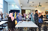 PRA PERSEDIAAN DAN FOTO DISEBALIK TABIR SESI RAKAMAN VIDEO PENGUKUHAN PROGRAM IPIM SECARA PENDIDIKAN & PEMBELAJARAN MAYA.