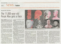 New Straits Times -26 Februari 2021 -The 11,000 year old Perak Man gets a face