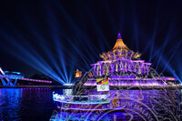 MAJLIS PERARAKAN KAPAL BERHIAS SEMPENA KEMERDEKAAN SARAWAK KE60 DI PESISIRAN KUCHING WATERFRONT