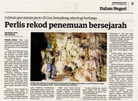 Utusan Malaysia- 17 Okt 2021 -Perlis rekod penemuan bersejarah