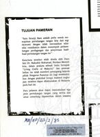 NOTA PENERANGAN BALAI SEJARAH MUZIUM NEGARA