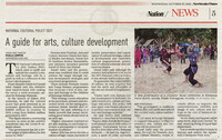 New Straits Times- 27 Okt 2021 -A guide for arts, culture development
