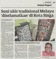 Utusan Malaysia_16-Nov-2020_ms 29_Seni ukir tradisional Melayu diselamatkan di Kota Singa