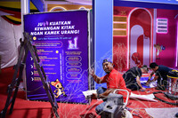 HMA2023 - SUASANA PERSIAPAN TEMPAT DI DEWAN PAMERAN HMA 2023 DAN PENTAS UTAMA DI BORNEO CULTURES MUSEUM