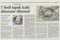 Berita Harian_16-Aug-2020_ms 18_7 fosil tapak kaki dinosaur ditemui