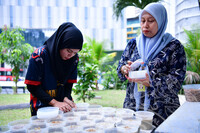 GOTONG ROYONG BUBUR LAMBUK DI SURAU AL- FALAH