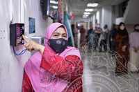 MAJLIS PERSARAAN PUAN ZALEHA BINTI TASRIB DIHADAPAN BILIK DATO KP