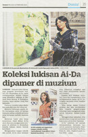 Kosmo - 16 Feb 2021 -Koleksi lukisan Ai-Da dipamer di muzium