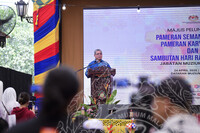 MAJLIS PELANCARAN PAMERAN KARYA AGUNG, PAMERAN SEMANGAT ASEAN & JAMUAN HARI RAYA JMM