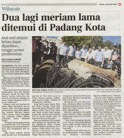 Berita Harian_04-Jan-2020_ms 50_Dua lagi meriam lama ditemui di Padang Kota