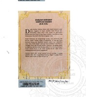 BAHAN PAMERAN RAJA KITA 1997