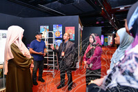 LAWATAN DKP PEMASANGAN PAMERAN MINI ART SHOW DI GALERI MUZIK