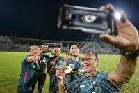 HMA2023 - PERLAWANAN PERSAHABATAN BOLA SEPAK DI STADIUM NEGERI SARAWAK