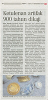 Berita Harian_19-sep-2020_ms 20_Ketulenan artifak 900 tahun dikaji
