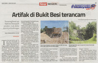 Sinar Harian_08-June-2020_ms 37_Artifak di Bukit Besi terancam