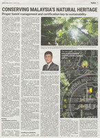 The Star - 21 Mac 2021 - Conserving Malaysia's Natural Heritage