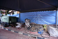 PEMANTAUAN DAN DOKUMENTASI KERJA SANDBLASTING LOKOMOTIF WAP 531.01 DI MUZIUM NEGARA