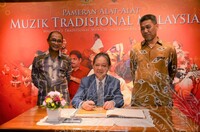 PERASMIAM GALERI MUZIK PAMERAN ALAT-ALAT MUZIK TRADSIONAL MALAYSIA.
