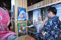 MAJLIS PERASMIAN PAMERAN SENI DAN PERSEMBAHAN ART SHOW MUZIK SENI PENDIDIKAN & UNITI