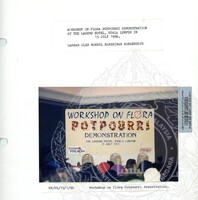 PESTA FLORA 1996 (WORKSHOP ON FLORA POTPOURRI DEMONSTRATION AT THE LAGEND HOTEL, KUALA LUMPUR IN 13 JULY 1996)