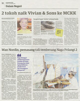 Utusan Malaysia- 22 Jan 2021 - 2 tokoh naik Vivina&Sons ke MCKK/Wan Nordin, pemasang tali temberang Naga Pelangi 2