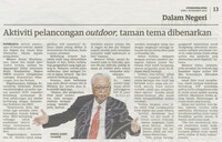 Utusan Malaysia_16-Dec-2020_ms 13_Aktviti pelancongan outdoor, taman team dibenarkan