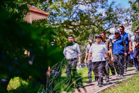 LAWATAN KERJA YB MENTERI  DATUK AARON AGO DAGANG,  KEMENTERIAN PERPADUAN KE MUZIUM KOTA LUKUT