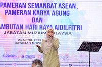 MAJLIS PELANCARAN PAMERAN KARYA AGUNG, PAMERAN SEMANGAT ASEAN & JAMUAN HARI RAYA JMM