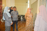 LAWATAN RASMI KEBAWAH DYMM SPB RAJA PERMAISURI AGONG KE PAMERAN DYECO TEXTILE ECO EXPLORATION OF NATURAL DYES