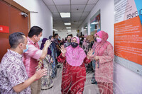 MAJLIS PERSARAAN PUAN ZALEHA BINTI TASRIB DIHADAPAN BILIK DATO KP