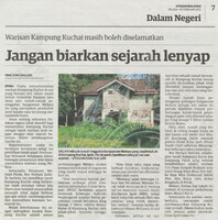 Utusan Malaysia -16 Februari 2021 -Jangan biarkan sejarah lenyap