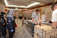 KERJA-KERJA PERSIAPAN PAMERAN KAZAKSTAN GOLDEN MAN