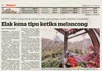 Kosmo- 23 Okt 2021 -Elak kena tipu ketika melancong