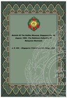 BULLETIN OF THE RAFFLES MUSEUM,SINGAPORE NO.39,AUGUST,1960