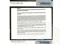 NOTA PENERANGAN DAN PAMERAN RAJA KITA 1980