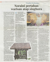 Berita Harian_08-sep-2020_ms 35_Noraini pertahan warisan atap singhora