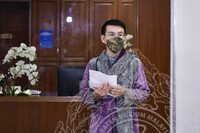 MAJLIS PERSARAAN PUAN ZALEHA BINTI TASRIB DIHADAPAN BILIK DATO KP