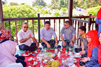 LAWATAN KERJA YB MENTERI  DATUK AARON AGO DAGANG,  KEMENTERIAN PERPADUAN KE MUZIUM KOTA LUKUT